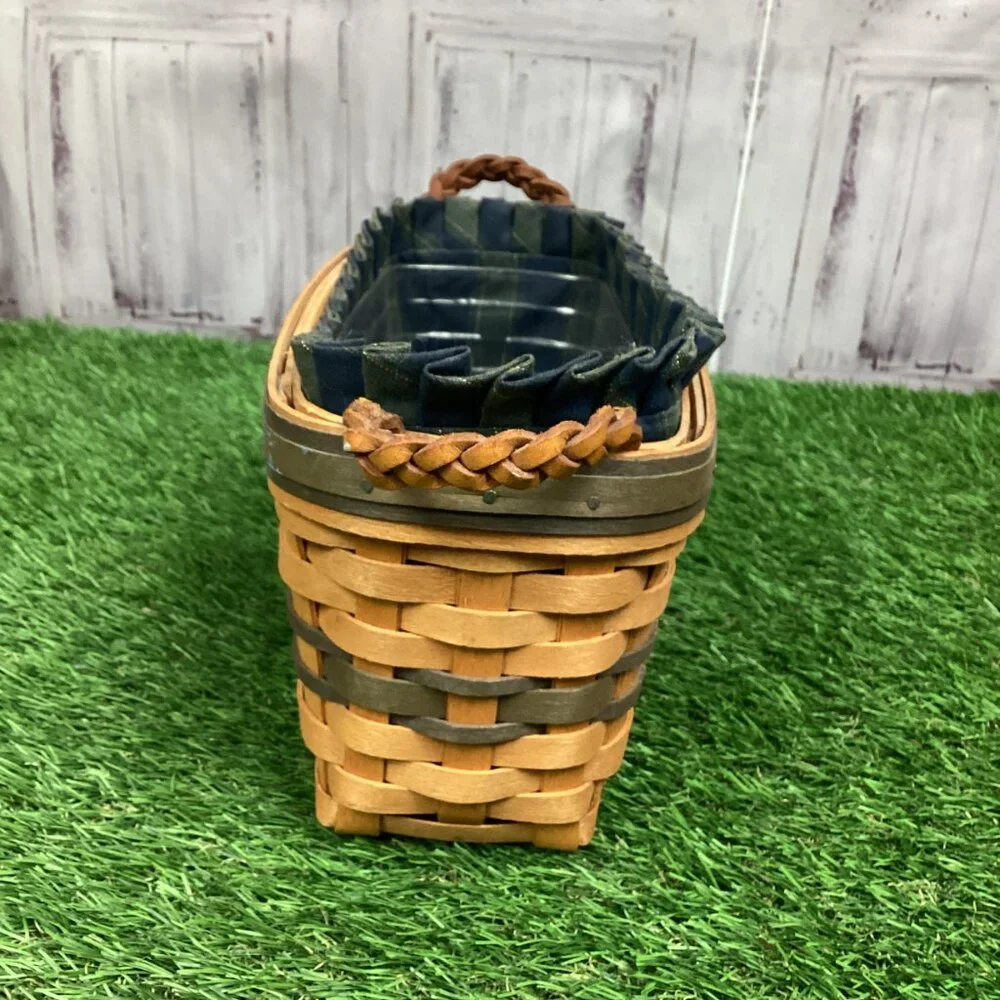 Longaberger Baskets Bread Handwoven Basket USA Made Lined